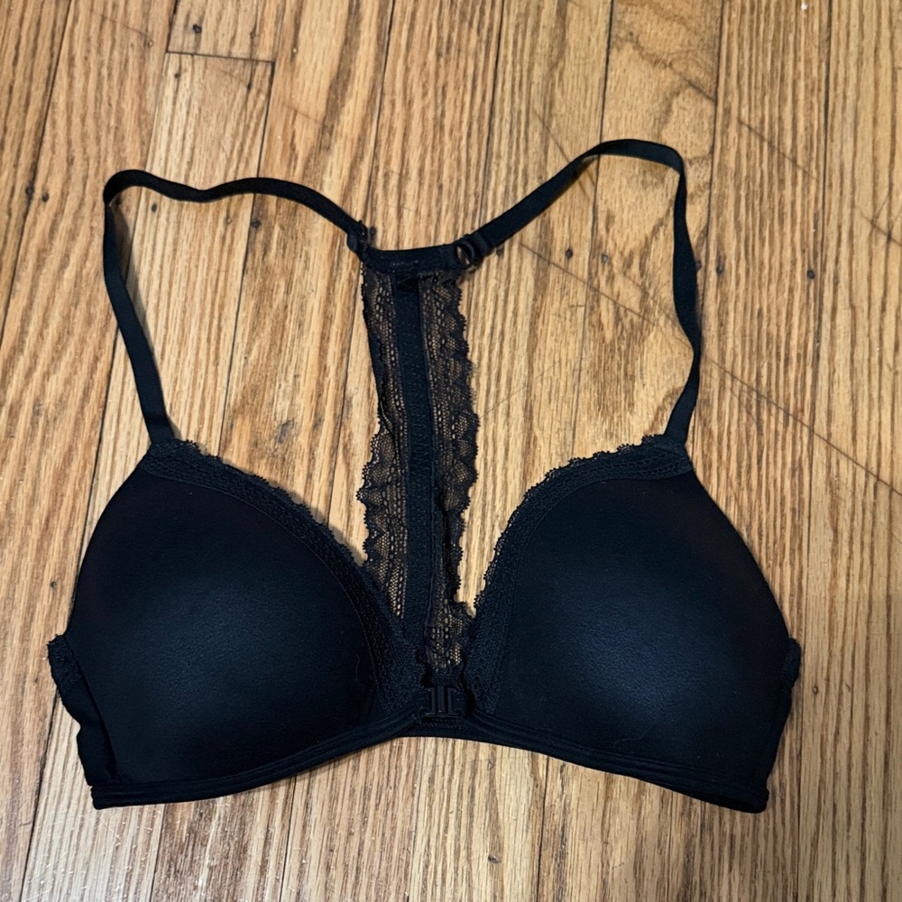 Xhilaration Black Lace Detail Bra